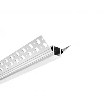 SYNERGY21 LED Προφίλ U 200cm ALU070-R Γωνιακό Προφίλ Γυψοσανίδας