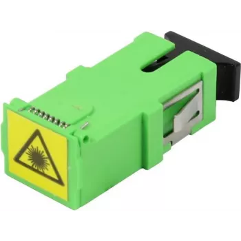 Synergy 21 SC/APC Σύνδεσμος Οπτικών Ινών, Singlemode, Simplex, Κεραμικό Ferrule, PVC, Flangeless, με Κλείστρο Προστασίας Λέιζερ (S215677)