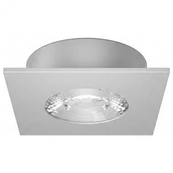 SYNERGY21 Synergy 21 LED Spot Οροφής Εντοιχισμού Helios Ασημί - Τετράγωνο - Θερμό Λευκό