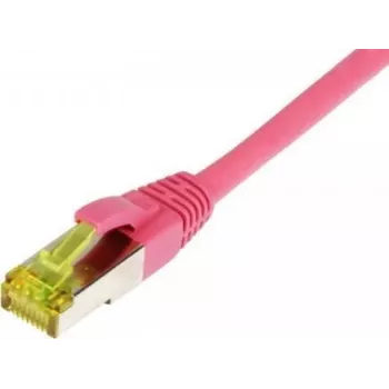 SYNERGY21 Patchkabel RJ45, CAT6A 500MHz, 30m, ματζέντα, S-STP (S/FTP), TPE/LSZH (Ultraflex), AWG26, με Cat.7-Rohkabel