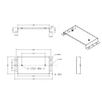 ALLNET Βάση Τοίχου για bintec elmeg DECT-Station, Λευκό (WM-BINTEC)