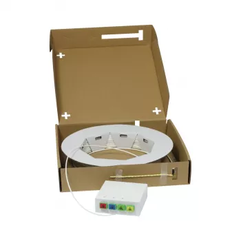 SYNERGY21 FTTH Compact Box προκατασκευασμένο, 4xSC/APC -> ανοιχτό άκρο, 40m, 9/125µm, G.657.A2, 4 ινών, ΕΔ=2,2mm