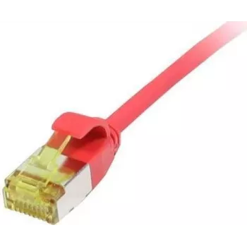 Synergy 21 Καλώδιο σύνδεσης RJ45 CAT6A 500MHz 10m κόκκινο U/FTP Slimline στρογγυλό d=3,8mm TPE/LSZH Superflex AWG32 με καλώδιο CAT7