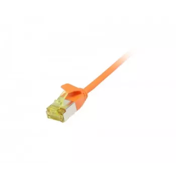 Synergy 21 Καλώδιο σύνδεσης RJ45 CAT6A 500MHz 5m πορτοκαλί U/FTP Slimline στρογγυλό d=3,8mm TPE/LSZH (Superflex) AWG32 με καλώδιο Cat.7