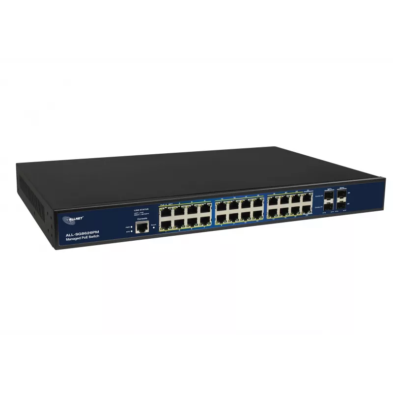 ALLNET ALL-SG8626PMJ Layer 2+ Full Managed Gigabit Switch με 24-Port PoE+ 370W