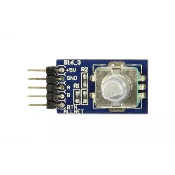 ALLNET 4duino Περιστροφικός κωδικοποιητής (4duino_B16) - Αυξητικός περιστροφικός κωδικοποιητής με κουμπί, 20 PPR, 3,3-5V DC, για Arduino και Raspberry Pi