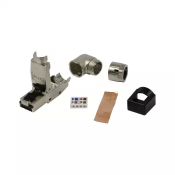 SYNERGY21 RJ45 βύσμα πεδίου συναρμολόγησης χωρίς εργαλεία Cat.6A θωρακισμένο ευθύ/γωνιακό (S216569)