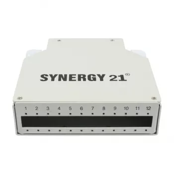 SYNERGY21 LWL Patch Panel για ράγα DIN 12x LC Duplex / SC Simplex προσαρμογέας χωρίς ζεύκτες - καλώδιο