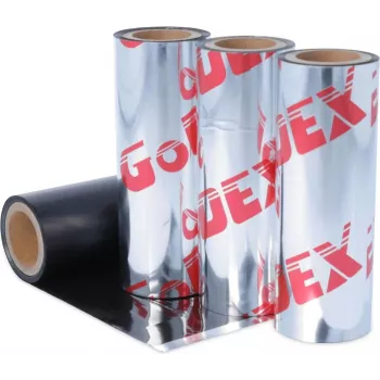 GODEX C.ITOH μελανοταινία θερμικής μεταφοράς κερί/ρητίνη μαύρο 110mm x 300m 1 ίντσας πυρήνας