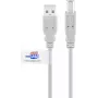 Goobay Καλώδιο USB 2.0 2m Γκρι