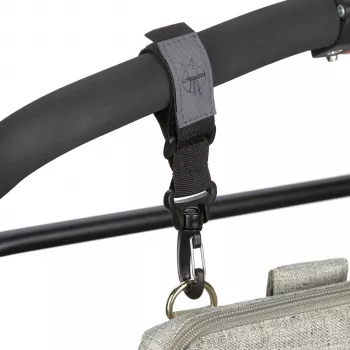 Lassig Casual Label Universal Stroller Hooks Σετ 2 τεμ. Μαύρο LHO01