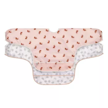 Lassig Little Forest Bunny Σετ σαλιάρες με μακρύ μανίκι 6m+