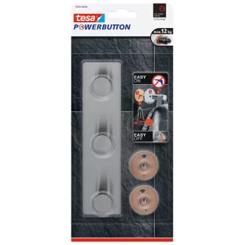 Tesa Powerbutton Classic Ράγα με άγκιστρο Ανοξείδωτο ατσάλι (59334-00000-01)