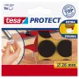 Tesa Protect Πέλματα φελτ - Στρογγυλά - Καφέ - 26 mm - 9 τεμ.