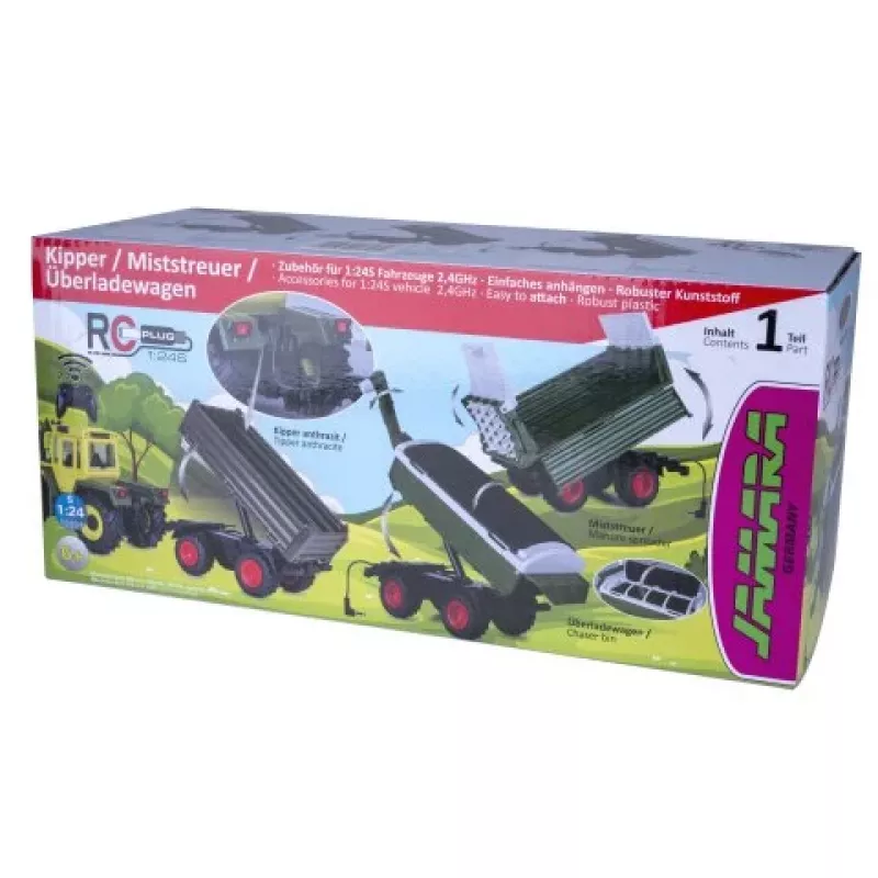 Jamara Overload Wagon Πράσινο για RC Tractor MB-trac 1000 1:24S (423268)