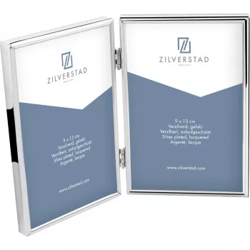 Zilverstad Sweet Memory 2x13x18 Μεταλλική κορνίζα διπλή πορτρέτου Γυαλιστερή Ασημί