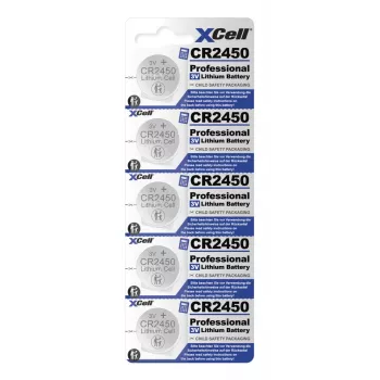 XCell CR2450 μπαταρία κουμπί λιθίου 3V 580mAh συσκευασία 5 τεμ. (145594)