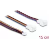 Delock Καλώδιο ανεμιστήρα Y 1 x JST PH 4 Pin PWM Υποδοχή σε Βύσμα + 4 Pin (3 Pins συνδεδεμένα) Βύσμα 15 cm