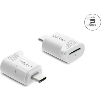 Delock Μίνι Αναγνώστης Καρτών USB Type-C για κάρτες μνήμης Micro SD