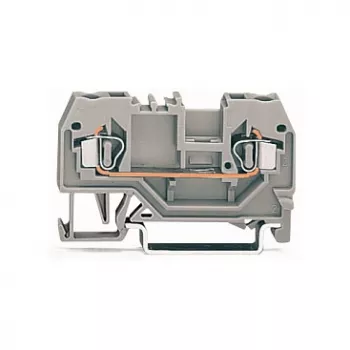 WAGO 280-901 κλέμα διέλευσης, 2 αγωγών, 2,5 mm², CAGE CLAMP, γκρι