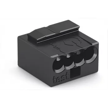WAGO 243-204 κλέμα σύνδεσης κουτιού διακλάδωσης MICRO PUSH WIRE, 4 αγωγών, 100 τεμ.