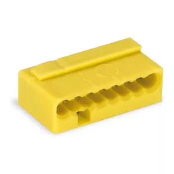 WAGO 243-508 σύνδεσμος PUSH WIRE® 8 αγωγών κίτρινο 6A 100V