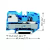 WAGO 2016-7114 κλέμα απομόνωσης N 1 αγωγού, Push-in CAGE CLAMP, μπλε