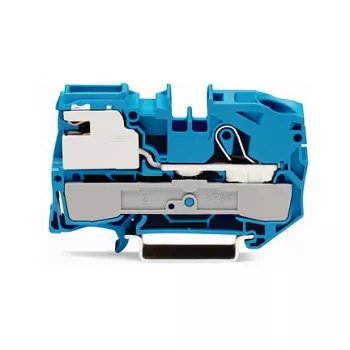 WAGO 2016-7114 κλέμα απομόνωσης N 1 αγωγού, Push-in CAGE CLAMP, μπλε
