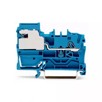 WAGO 2002-7114 κλέμα απομόνωσης N 1 αγωγού, 2,5 mm, Push-in CAGE CLAMP, μπλε