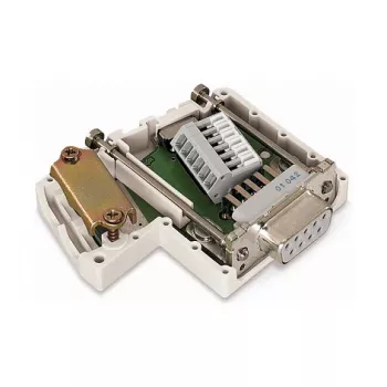 WAGO 750-963 Module σύνδεσης D-Sub, 9-πολική υποδοχή θηλυκή, γκρι, IP20, για WAGO I/O System 750