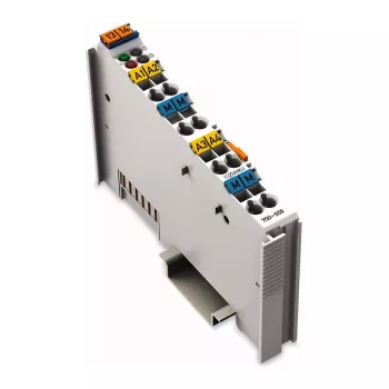 WAGO 750-559 Module αναλογικής εξόδου - 4 καναλιών, 0-10 V, 12 bit, απομόνωση συστήματος 500 V, χρόνος απόκρισης 10 ms, CAGE CLAMP