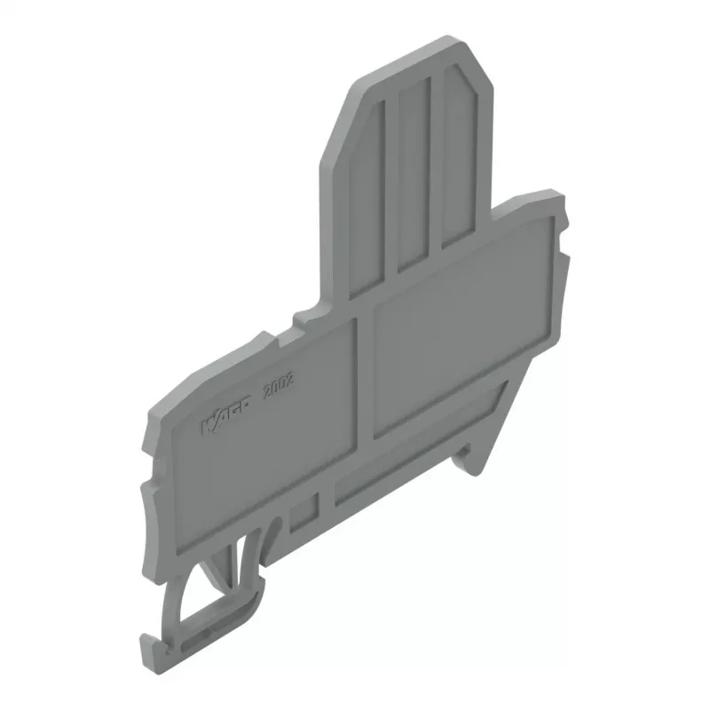 WAGO 2002-991 Πλάκα τερματισμού, γκρι, 2 mm, 67 mm, 57,2 mm, TOPJOB S