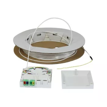 Synergy 21 FTTH Compact Box Προτερματισμένο, 4xLC/APC σε Open End, 60m, 9/125µm, G.657.A2, 4-Fiber, OD 2,2mm