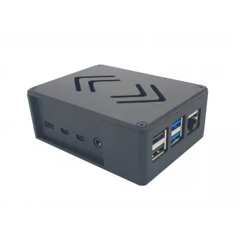 ALLNET Rock 4 C+ Θήκη αλουμινίου ecoPI PRO LP Μαύρο για Radxa Rock Pi 4C Plus