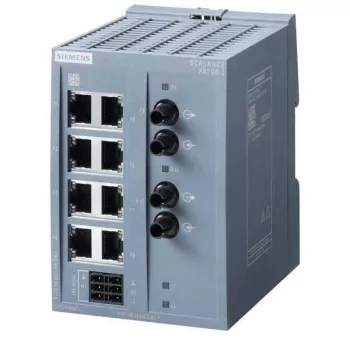 Siemens SCALANCE XB108-2 unmanaged βιομηχανικός διακόπτης Ethernet, 8 RJ45 + 2 SC πολύτροπης ίνας, ράγα DIN