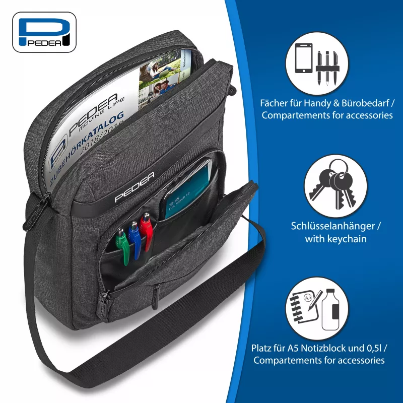 PEDEA τσάντα ώμου tablet URBAN compact 25,8 cm (10,2 ίντσες), γκρι