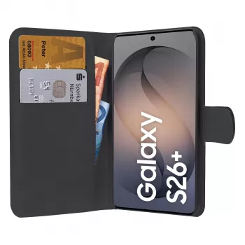 PEDEA Book Cover Classic για Samsung Galaxy S26 Plus, Μαύρο