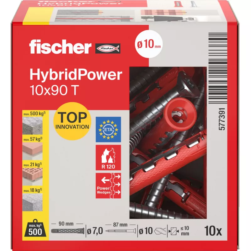 Fischer HybridPower 10x90 T Βίδα