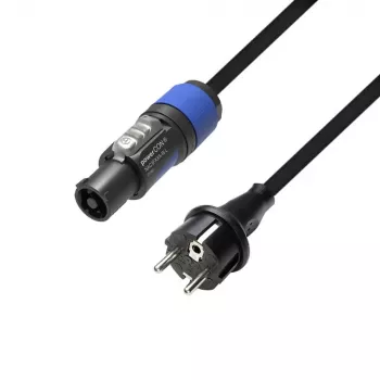 Adam Hall Power Cord CEE 7/7 σε powerCON NAC3FCA αρσενικό, μαύρο, 5 m
