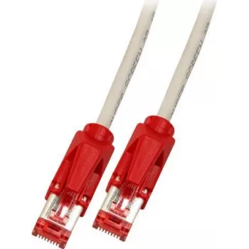 EFB-Elektronik RJ45 καλώδιο patch Cat.6 S/FTP LSZH Draka UC900 TM21 κόκκινο crossover γκρι 10m