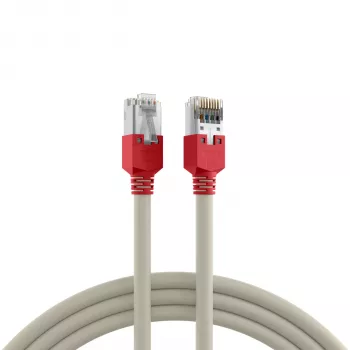 EFB Elektronik RJ45 καλώδιο patch Cat.5e F/UTP LSZH Draka UC300 TM11rt crossover γκρι 0,5m