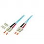 EFB Elektronik O7413.10 Duplex Jumper SC-SC 50/125 µm, 10 m, OM3, Τιρκουάζ