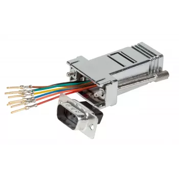 EFB Modular Adapter D-Sub9 Βύσμα αρσενικό / Υποδοχή θηλυκή RJ45, Μεταλλικό Κουτί