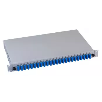 EFB Elektronik Fiber Optic Patch Panel - Τοποθέτηση σε Rack - SC SM X 48 - Γκρι, RAL 7035 - 1U - 19 ίντσες