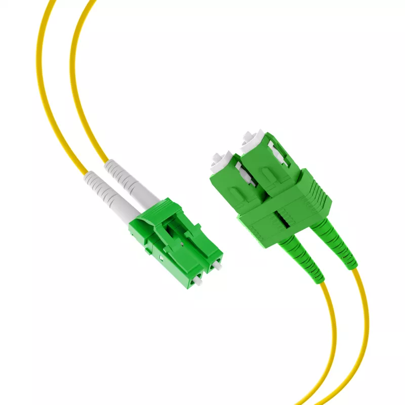 EFB Elektronik Καλώδιο Patch Duplex LC/APC-SC/APC OS2 G652D 1m LSZH 2mm Κίτρινο
