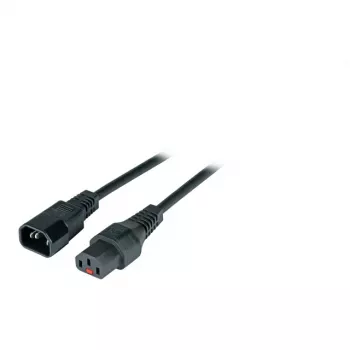 EFB-Elektronik IEC Lock Καλώδιο επέκτασης τροφοδοσίας C14 σε C13, 2,0 m, μαύρο (EK601SW.2)