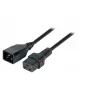 EFB-Elektronik IEC Lock Καλώδιο επέκτασης τροφοδοσίας C20 σε C19, 3,0 m, μαύρο