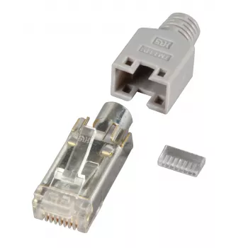 HIROSE Βύσμα RJ45 STP TM11 γκρι 100 τεμ. Cat. 5e - H7540.12-100