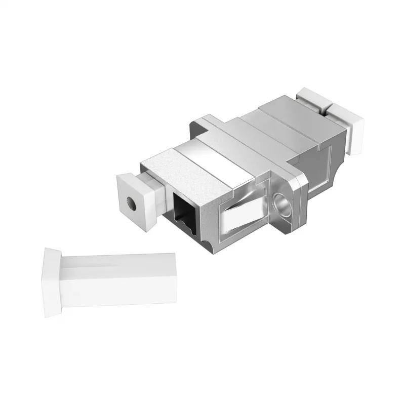 EFB Elektronik LC Duplex Multimode Coupler Οπτικών Ινών, μεταλλικό περίβλημα, κεραμικό ferrule, SC Panel Cutout, 4πλά καπάκια σκόνης