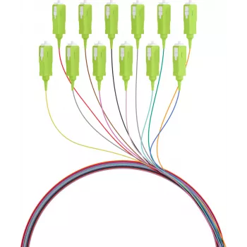 EFB Electronics Fibre Pigtail SC 50/125 OM5 Σετ 12 Χρωμάτων 2m - Σετ Καλωδίου/Προσαρμογέα - Singlemode ή Multimode